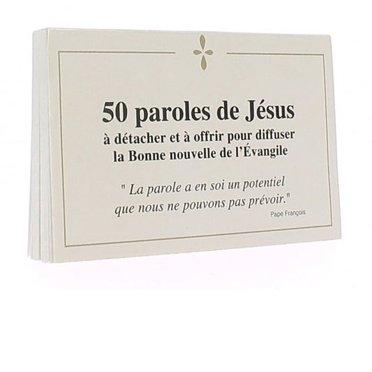 50 paroles de Jésus à détacher et à offrir pour diffuser la Bonne nouvelle de l'Évangile