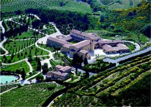 Carte postale Vue aérienne de l'Abbaye