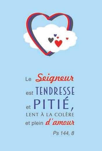 Carte simple Le Seigneur est tendresse