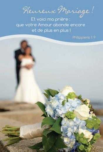 Carte simple Heureux mariage