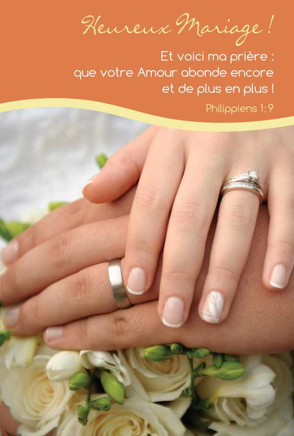 Carte Double Heureux mariage