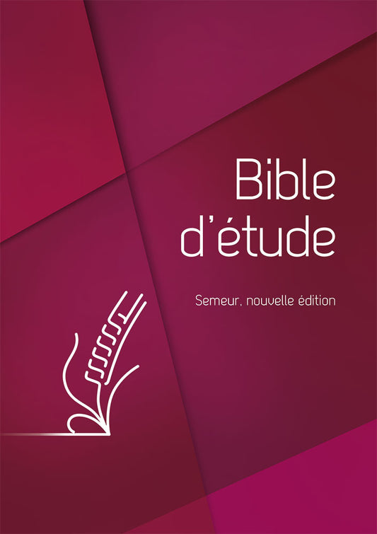 Bible d'étude - Version Semeur, rigide rouge