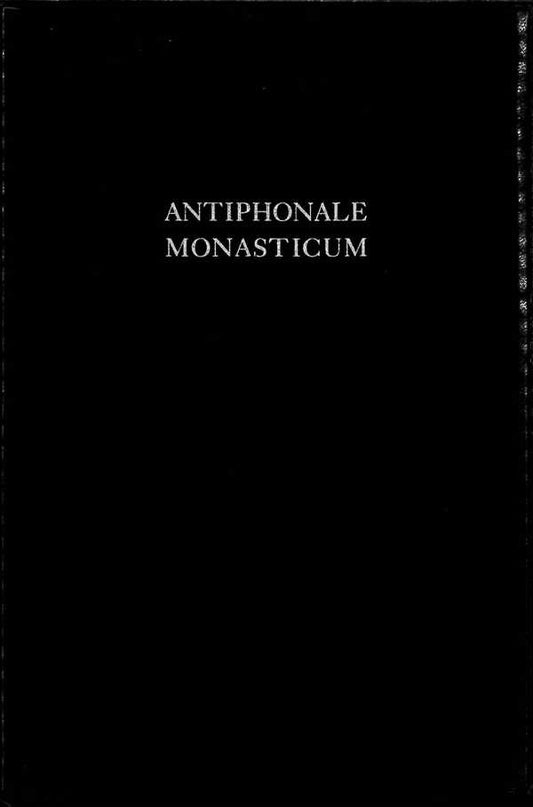 Antiphonale Monasticum 3 de Sanctis