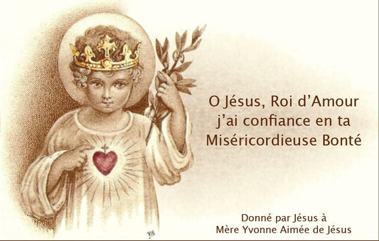 CARTE ENFANT JESUS (vendues par lot de 20)