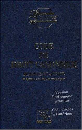 Code de droit canonique - 4éme Edition bilingue français-latin